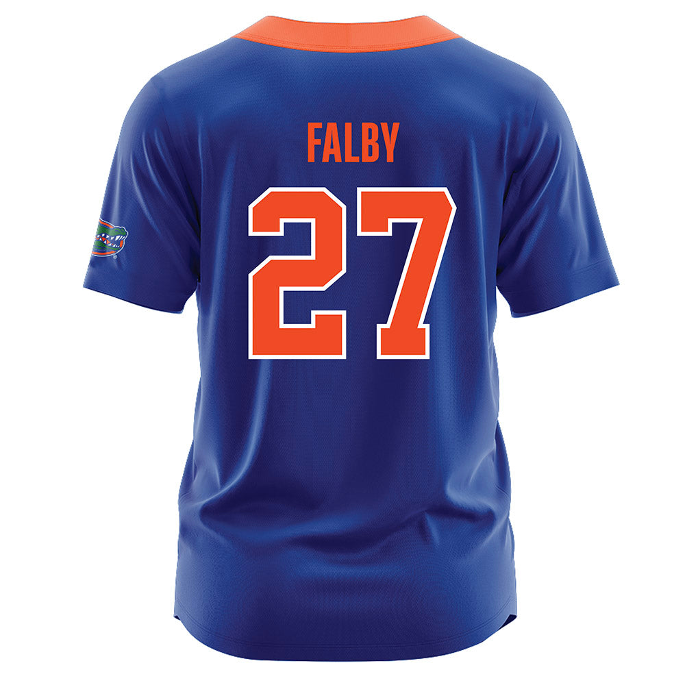 Florida - NCAA Softball : Kendra Falby - Blue Softball Jersey