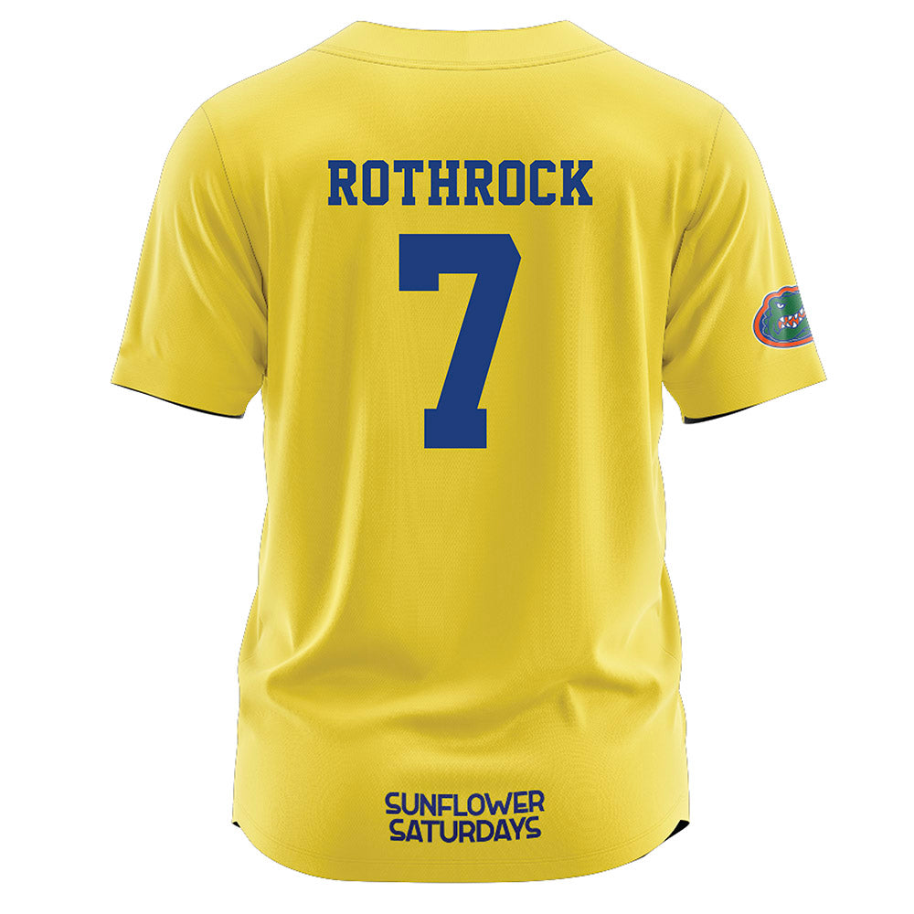 Florida - NCAA Softball : Keagan Rothrock - Softball Jersey Yellow