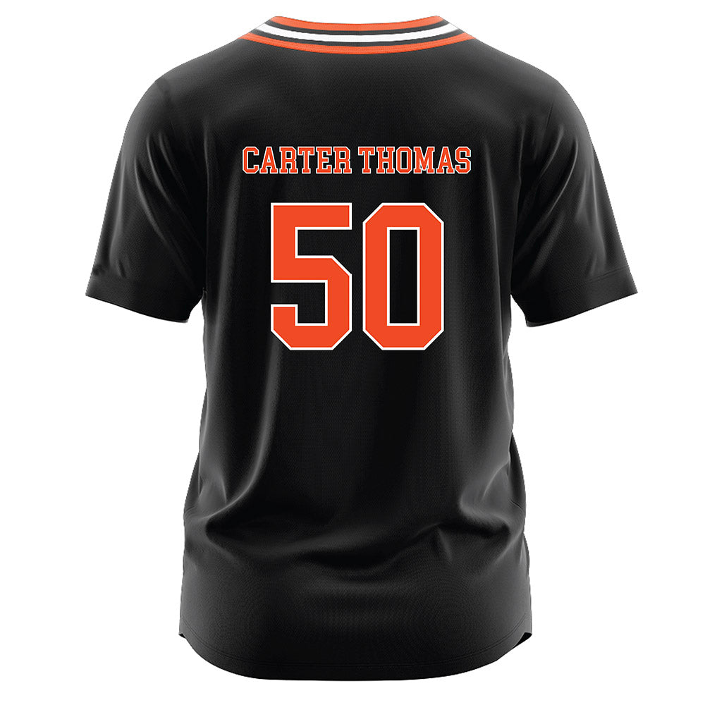 Campbell - NCAA Softball : Kayla Carter Thomas - Baseball Jersey Black