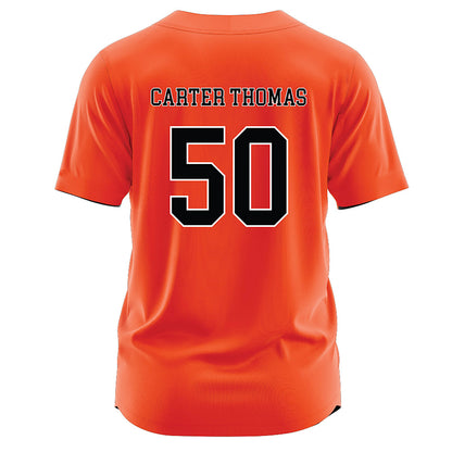 Campbell - NCAA Softball : Kayla Carter Thomas - Baseball Jersey Orange