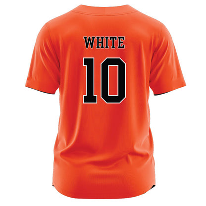 Campbell - NCAA Softball : Savannah White - Baseball Jersey Orange