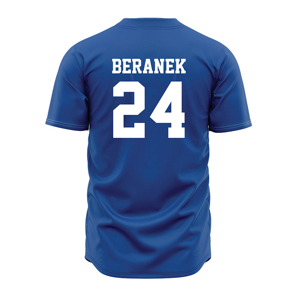 MTSU - NCAA Baseball : Bryant Beranek - Baseball Jersey Royal