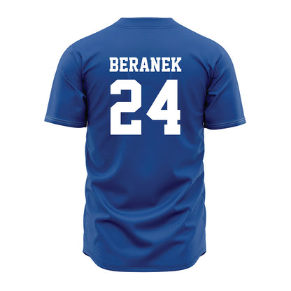 MTSU - NCAA Baseball : Bryant Beranek - Baseball Jersey Royal