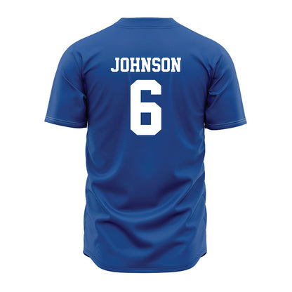 MTSU - NCAA Baseball : Kameron Johnson - Baseball Jersey Royal