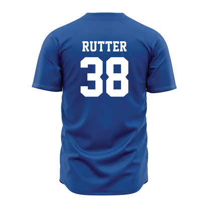 MTSU - NCAA Baseball : Briggs Rutter - Baseball Jersey Royal