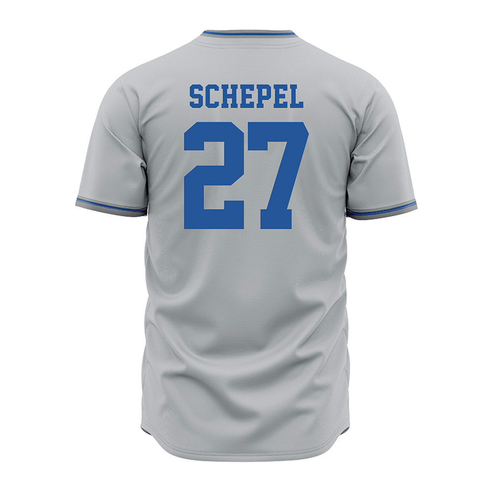 MTSU - NCAA Baseball : Matt Schepel - Baseball Jersey Grey