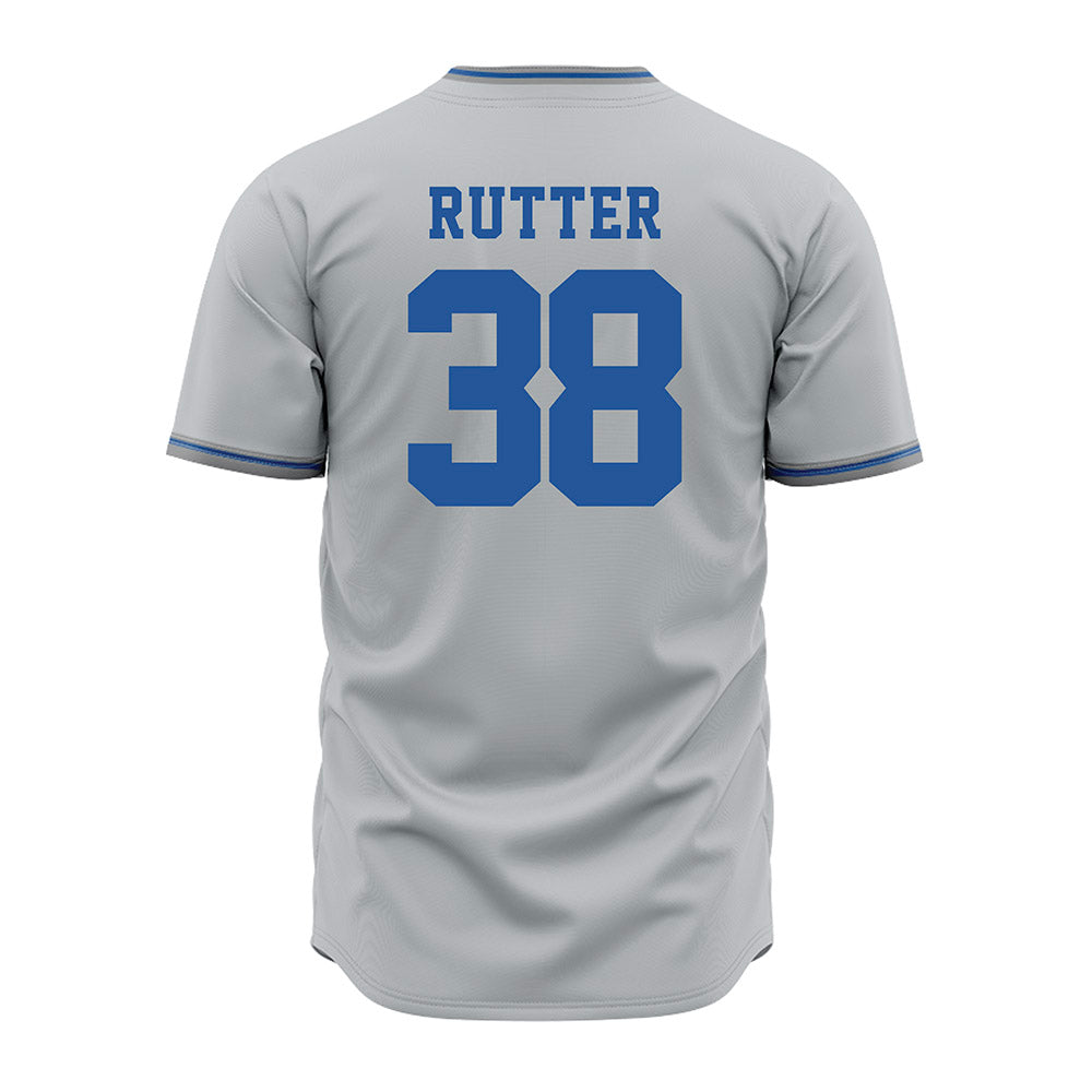 MTSU - NCAA Baseball : Briggs Rutter - Baseball Jersey Grey