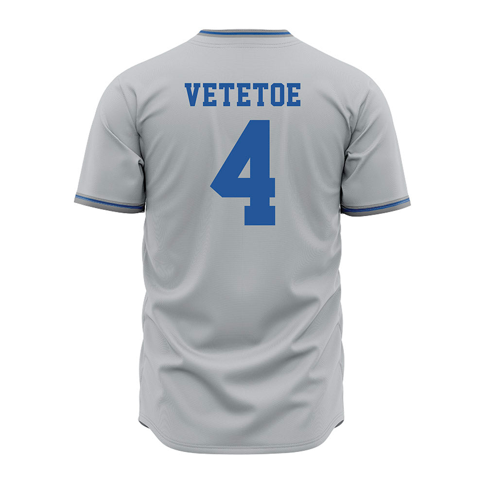 MTSU - NCAA Baseball : Jared Vetetoe - Baseball Jersey Grey
