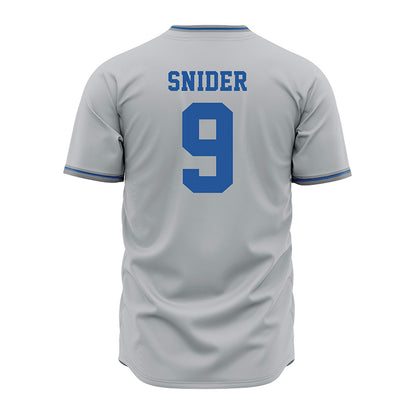 MTSU - NCAA Baseball : Eston Snider - Baseball Jersey Grey