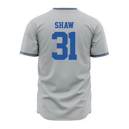 MTSU - NCAA Baseball : Walker Shaw - Baseball Jersey Grey