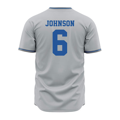 MTSU - NCAA Baseball : Kameron Johnson - Baseball Jersey Grey