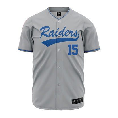 MTSU - NCAA Baseball : Jackson Underwood - Baseball Jersey Grey