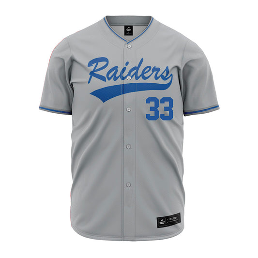 MTSU - NCAA Baseball : Kaden Wilks - Baseball Jersey Grey