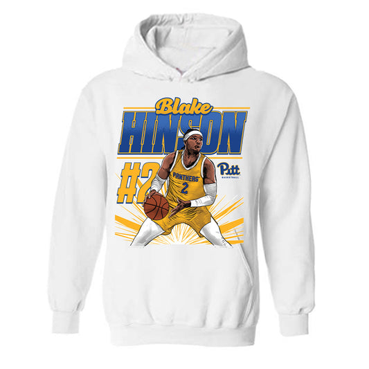 Pittsburgh - NCAA Men's Basketball : Blake Hinson - Hooded Sweatshirt Individual Caricature