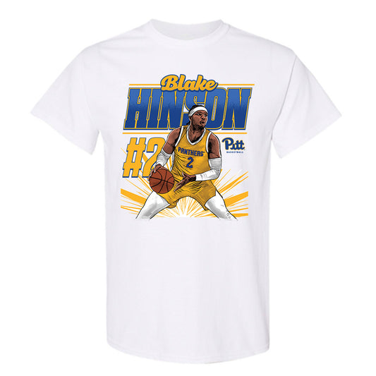Pittsburgh - NCAA Men's Basketball : Blake Hinson - T-Shirt Individual Caricature