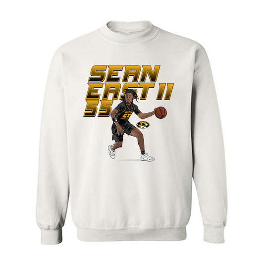 Missouri - NCAA Men's Basketball : Sean East - Crewneck Sweatshirt Individual Caricature