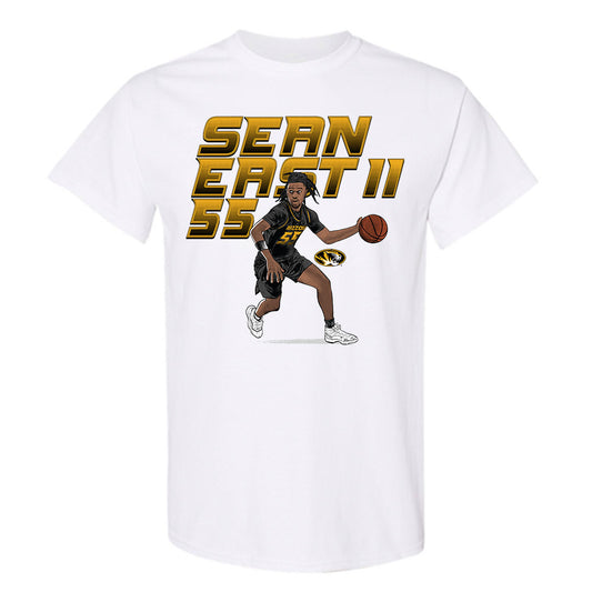 Missouri - NCAA Men's Basketball : Sean East - T-Shirt Individual Caricature