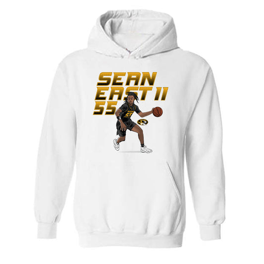 Missouri - NCAA Men's Basketball : Sean East - Hooded Sweatshirt Individual Caricature