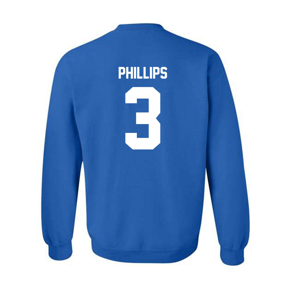 MTSU - NCAA Baseball : Trace Phillips - Crewneck Sweatshirt Classic Shersey