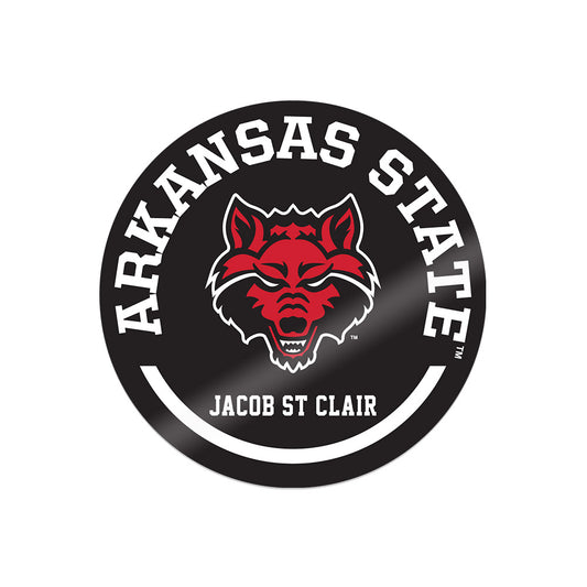 Arkansas State - NCAA Men's Basketball : Jacob St Clair - Sticker Sticker