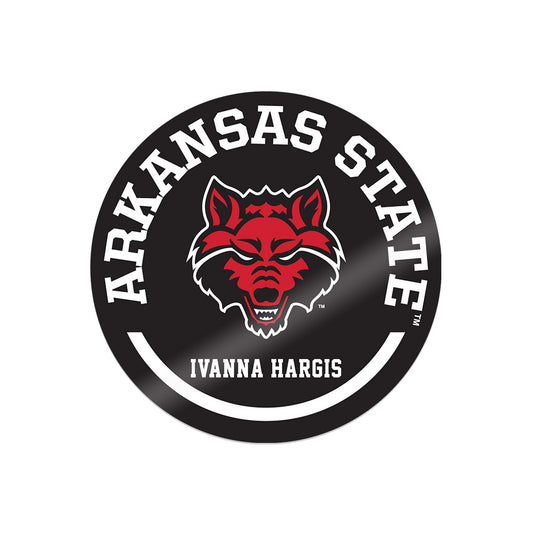 Arkansas State - NCAA Women's Track & Field (Indoor) : Ivanna Hargis - Sticker Sticker