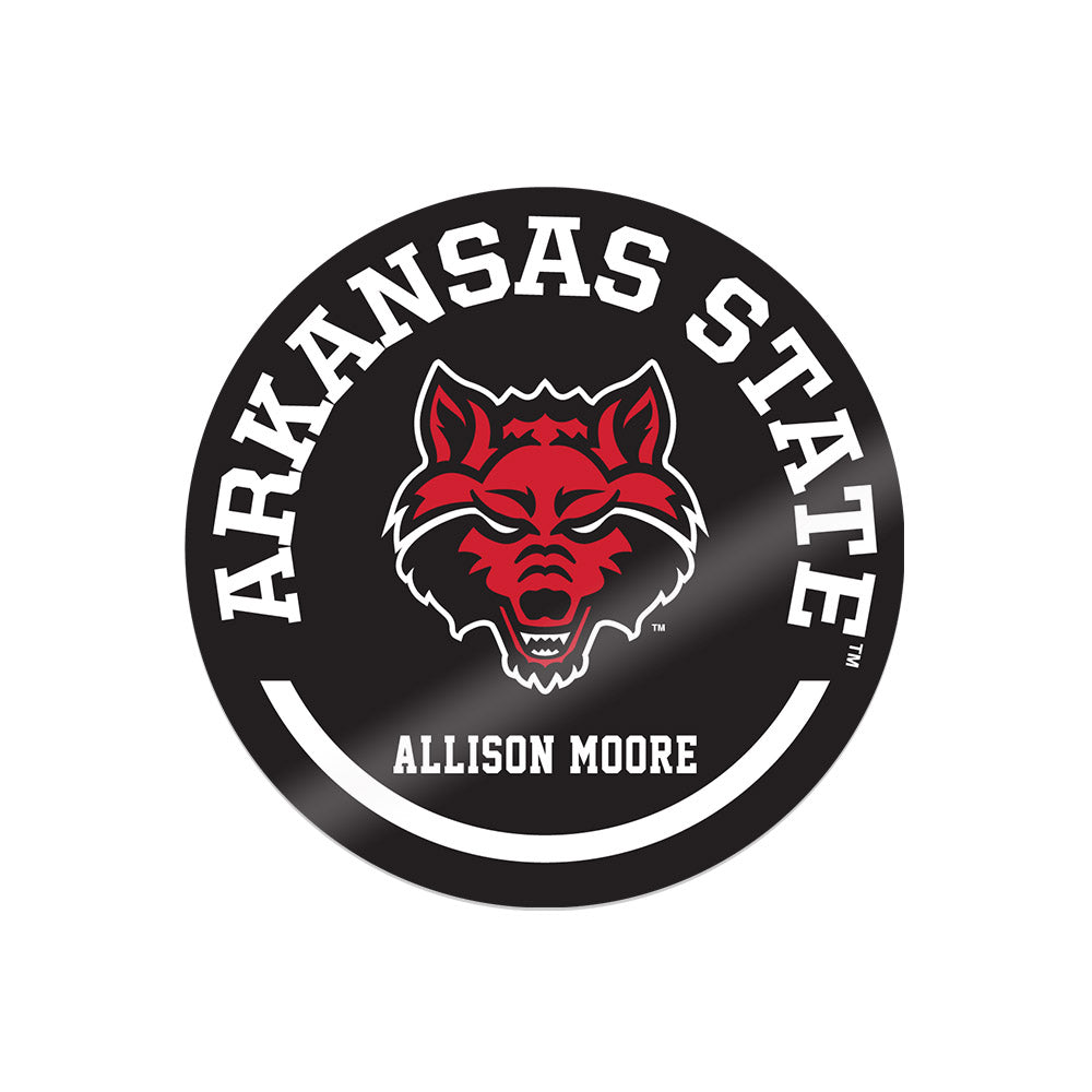 Arkansas State - NCAA Women's Soccer : Allison Moore - Sticker Sticker