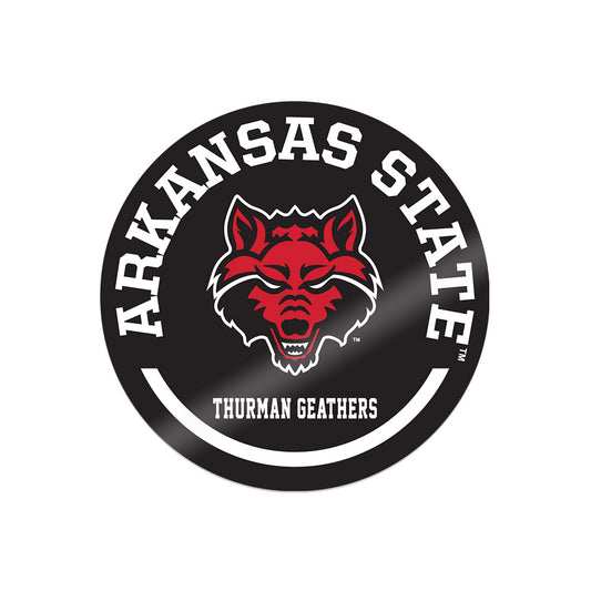 Arkansas State - NCAA Football : Thurman Geathers - Sticker