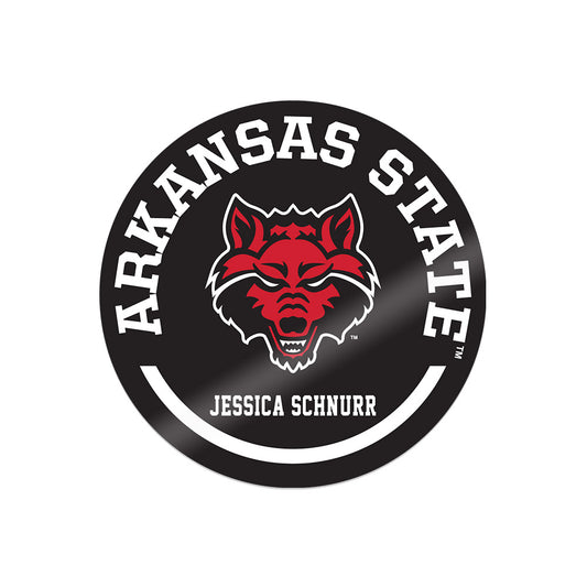 Arkansas State - NCAA Women's Bowling : Jessica Schnurr - Sticker Sticker