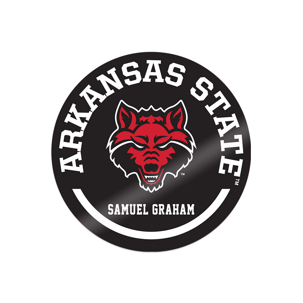 Arkansas State - NCAA Football : Samuel Graham - Sticker