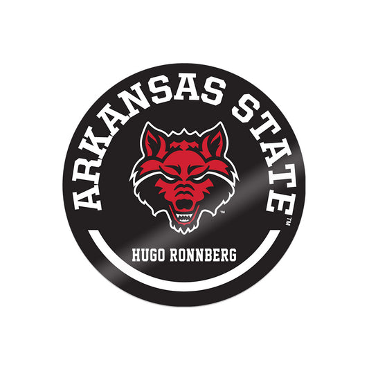 Arkansas State - NCAA Men's Golf : Hugo Ronnberg - Sticker Sticker
