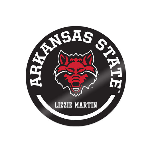 Arkansas State - NCAA Women's Track & Field (Indoor) : Lizzie Martin - Sticker Sticker