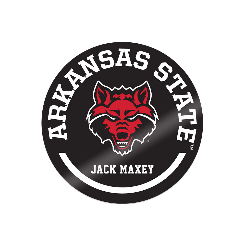 Arkansas State - NCAA Men's Golf : Jack Maxey - Sticker Sticker