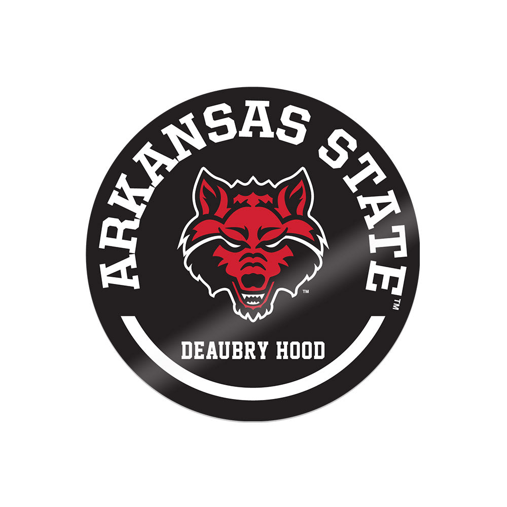 Arkansas State - NCAA Football : Deaubry Hood - Sticker