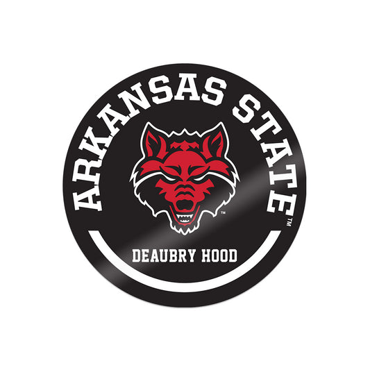 Arkansas State - NCAA Football : Deaubry Hood - Sticker