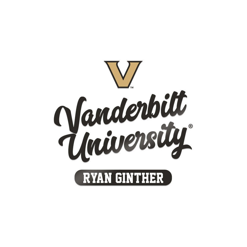 Vanderbilt - NCAA Baseball : Ryan Ginther - Stickers Sticker Sticker