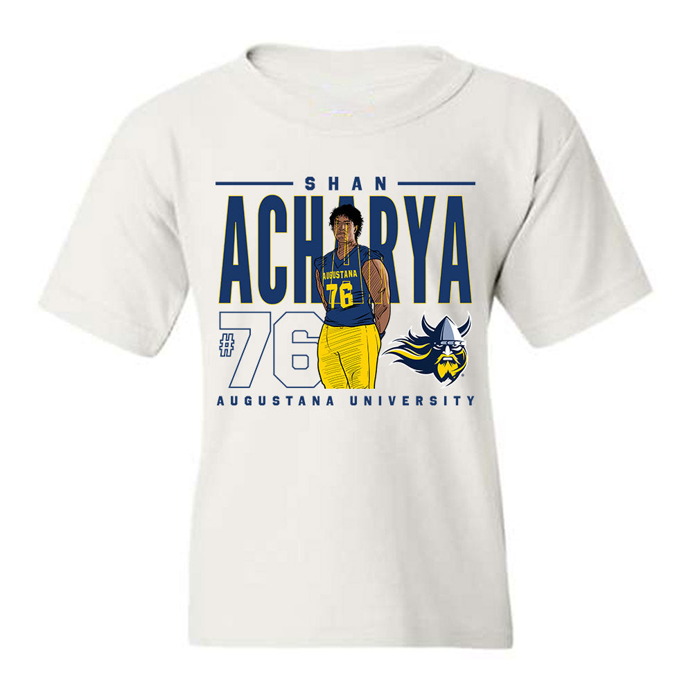 AU - NCAA Football : Shan Acharya - Youth T-Shirt Individual Caricature