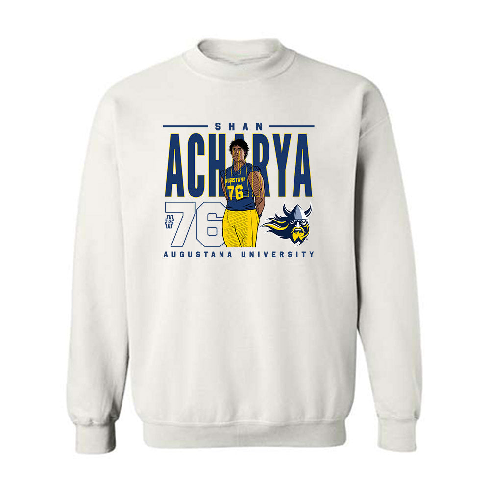 AU - NCAA Football : Shan Acharya - Crewneck Sweatshirt Individual Caricature