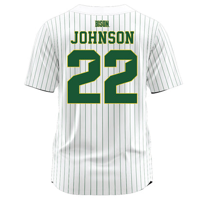 OKBU - NCAA Softball : Zoey Johnson - White Pinstripe Softball Jersey
