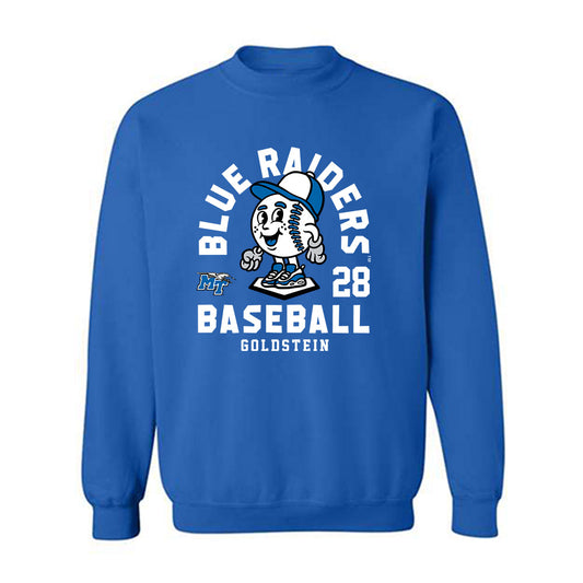 MTSU - NCAA Baseball : Justin Goldstein - Crewneck Sweatshirt Fashion Shersey