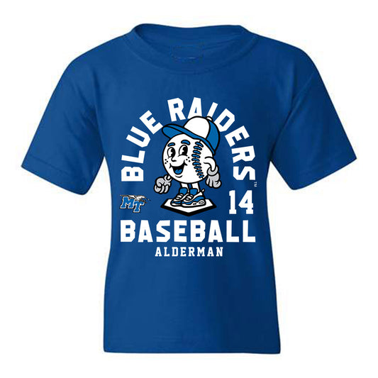 MTSU - NCAA Baseball : Chandler Alderman - Youth T-Shirt Fashion Shersey