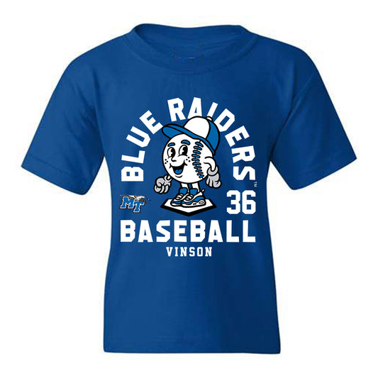 MTSU - NCAA Baseball : Cale Vinson - Youth T-Shirt Fashion Shersey