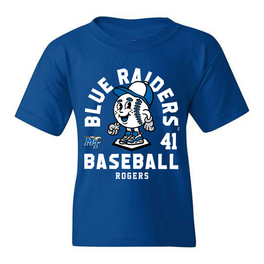 MTSU - NCAA Baseball : Brett Rogers - Youth T-Shirt Fashion Shersey