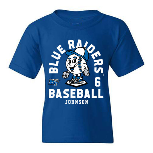 MTSU - NCAA Baseball : Kameron Johnson - Youth T-Shirt Fashion Shersey