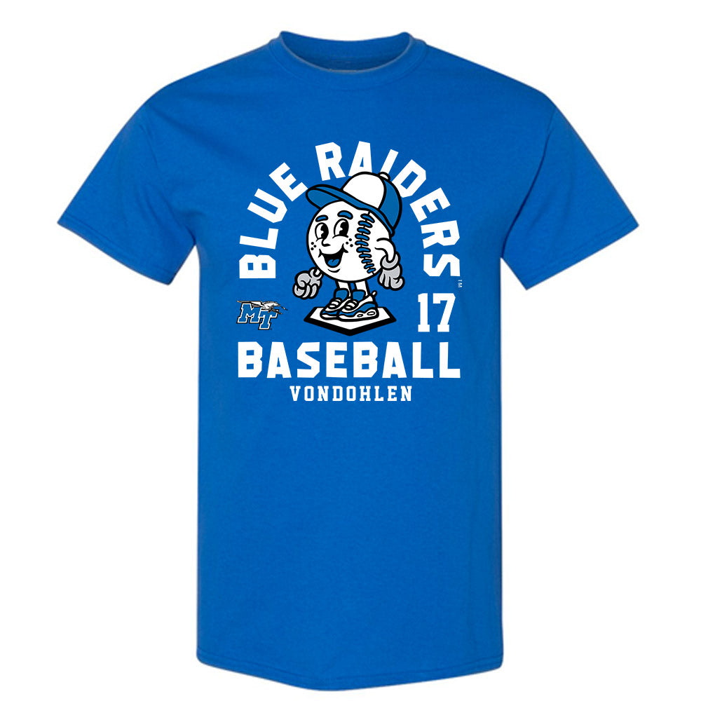 MTSU - NCAA Baseball : Brett Vondohlen - T-Shirt Fashion Shersey