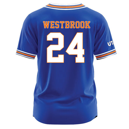 Texas Arlington - NCAA Softball : Morgan Westbrook - Softball Jersey Blue