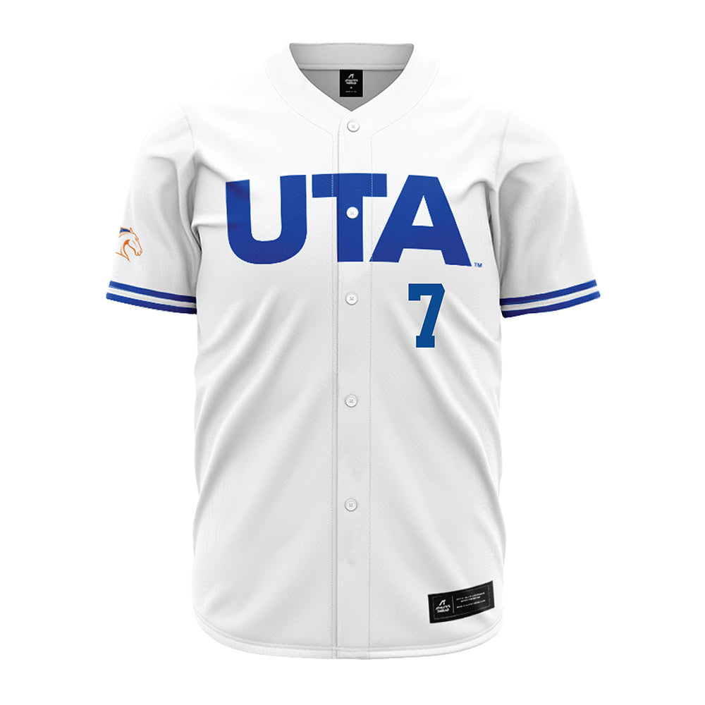 Texas Arlington - NCAA Baseball : Will Johnson - Baseball Jersey White