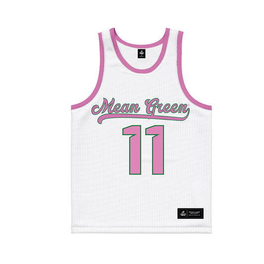 North Texas - NCAA Women's Basketball : Jahcelyn Hartfield - Basketball Jersey Pink
