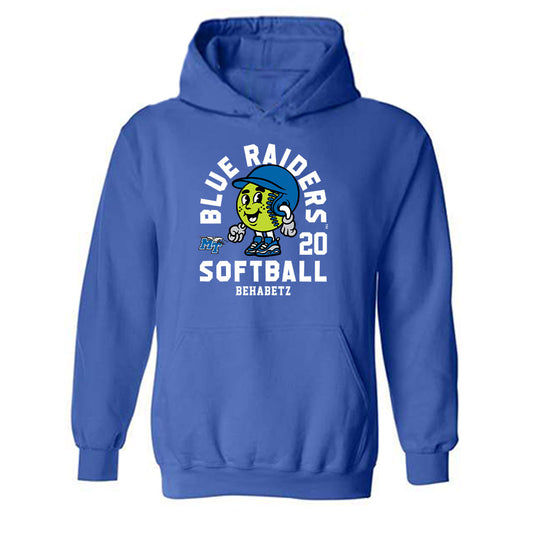 MTSU - NCAA Softball : Savannah Behabetz - Hooded Sweatshirt Fashion Shersey