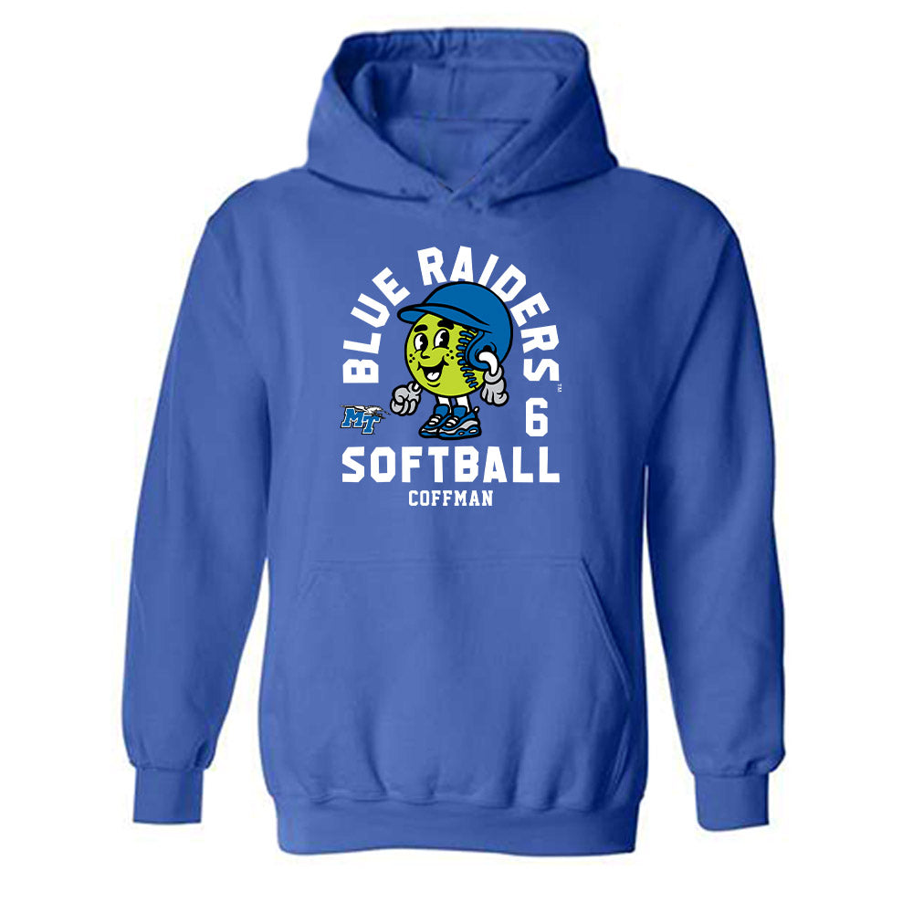 MTSU - NCAA Softball : Bryanna Coffman - Hooded Sweatshirt Fashion Shersey