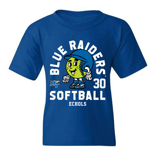 MTSU - NCAA Softball : Shelby Echols - Youth T-Shirt Fashion Shersey